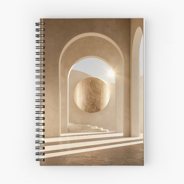 Item preview, Golden Sun Arches and Minimalist Sandstone Interior Print designed and sold by MargaretWiktor.