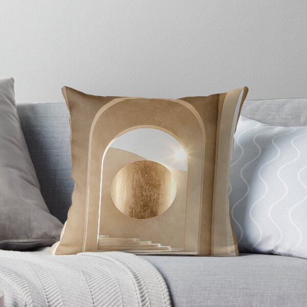 Item preview, Golden Sun Arches and Minimalist Sandstone Interior Print designed and sold by MargaretWiktor.