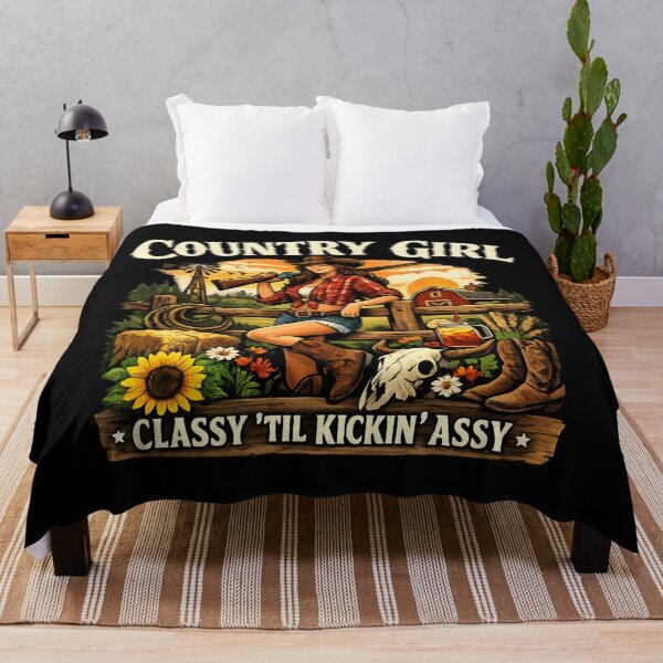 Item preview, Vintage Country Girl Cowgirl Ranch - Western Farm Retro designed and sold by SidTastic .