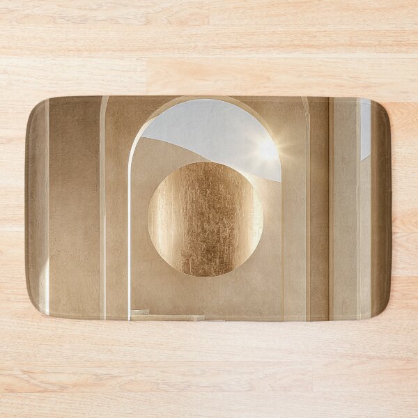 Item preview, Golden Sun Arches and Minimalist Sandstone Interior Print designed and sold by MargaretWiktor.