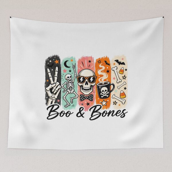 Item preview, Boo And Bones Colorful Halloween Skeleton designed and sold by CleanDecor.