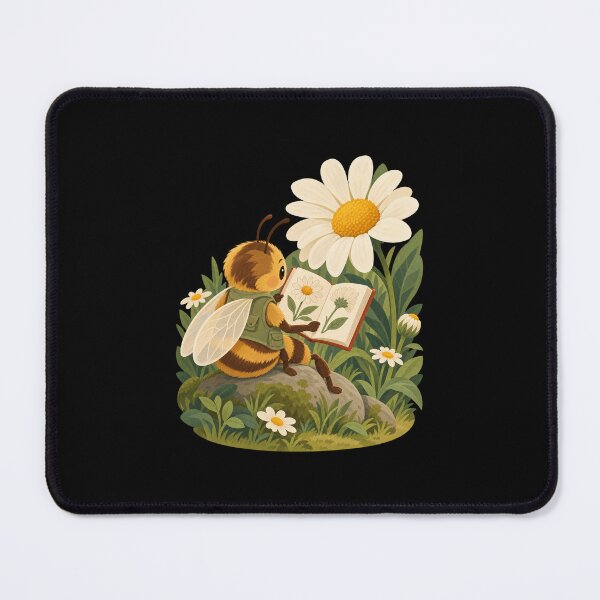 Item preview, Cozy Bee Reading a Daisy Field Guide designed and sold by AMICO77.