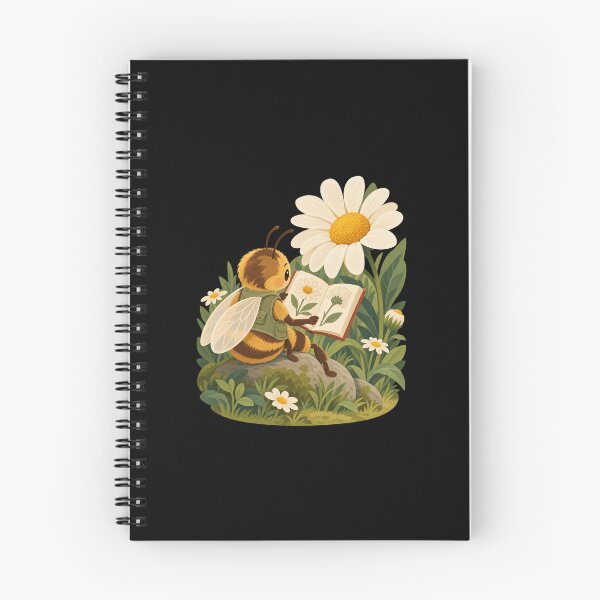 Item preview, Cozy Bee Reading a Daisy Field Guide designed and sold by AMICO77.