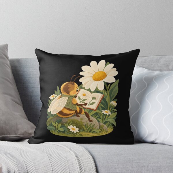 Item preview, Cozy Bee Reading a Daisy Field Guide designed and sold by AMICO77.
