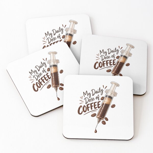 Item preview, My Daily Dose of Coffee Funny Pharmacist coffee syringe design designed and sold by Safa  Reda.