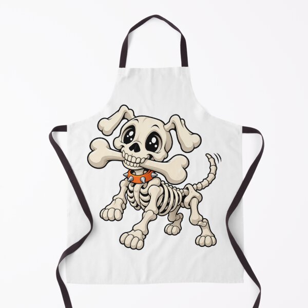 Item preview, Cute Skeleton Dog Carrying a Big Cartoon Bone designed and sold by bwanaboards.