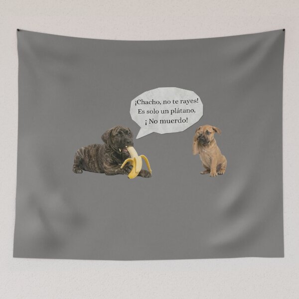 Item preview, Presa Canario Puppy Banana Humor - Dude, don't stress! designed and sold by EfectoCreativo.
