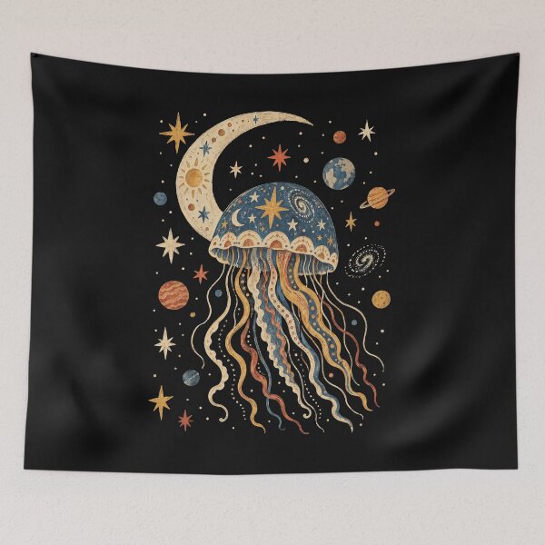 Item preview, Moonlit Cosmic Jellyfish designed and sold by SignumShop.