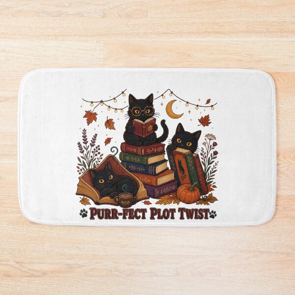 Item preview, Purr-Fect Plot Twist Literary Cat designed and sold by MOSIDRIP™.