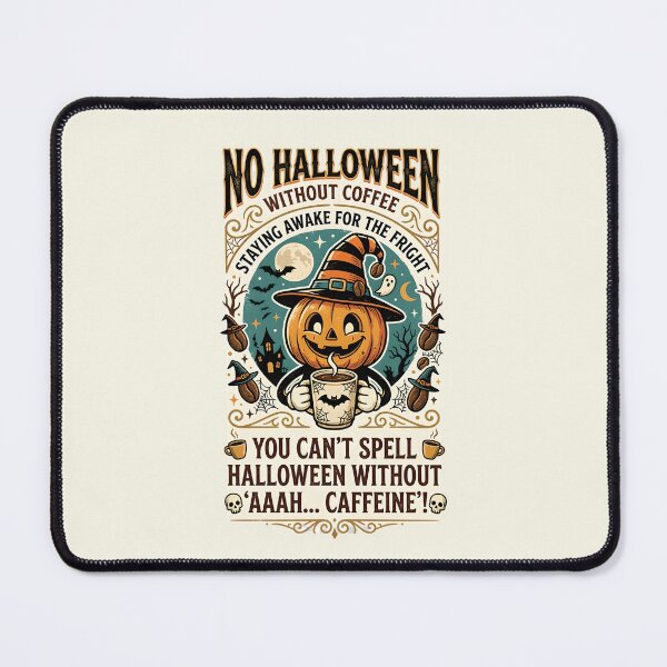 Item preview, No Halloween without coffee - Staying awake for the fright designed and sold by ParadoxParadox.
