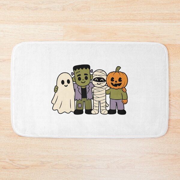 Item preview, Cute Halloween Monster Squad Friends Trick Or Treat Sticker Art designed and sold by wildsilencee.