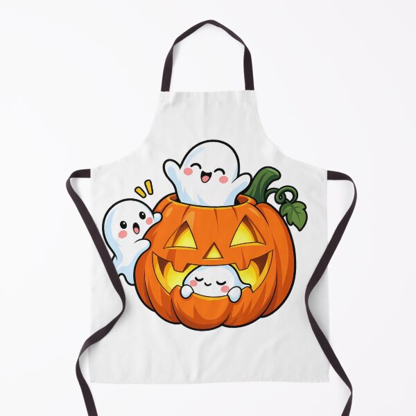 Item preview, Three Cute Ghosts in a Glowing Jack-o'-Lantern designed and sold by bwanaboards.