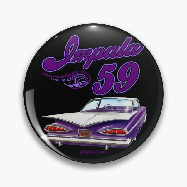 Item preview, 1959 Impala rear purple with text - Lowrider, Kustom, Hot Rod, Muscle Car designed and sold by Elegant Customs.