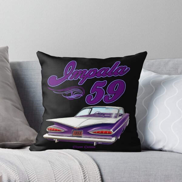 Item preview, 1959 Impala rear purple with text - Lowrider, Kustom, Hot Rod, Muscle Car designed and sold by Elegant Customs.