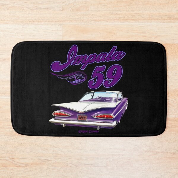 Item preview, 1959 Impala rear purple with text - Lowrider, Kustom, Hot Rod, Muscle Car designed and sold by Elegant Customs.