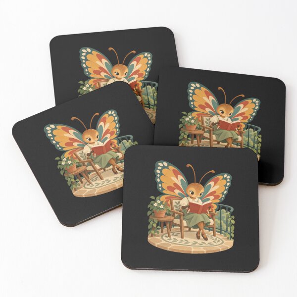 Item preview, Cozy Butterfly Reading on a Breezy Balcony designed and sold by AMICO77.
