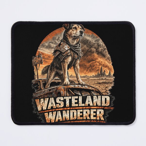 Item preview, Wasteland Wanderer Funny Post Apocalyptic Dog Action Movie Lover Gift Idea designed and sold by FurRealStudioCo.