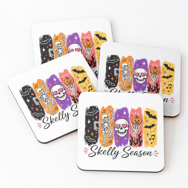 Item preview, Skelly Season Colorful Skeleton Halloween Vibes designed and sold by CleanDecor.