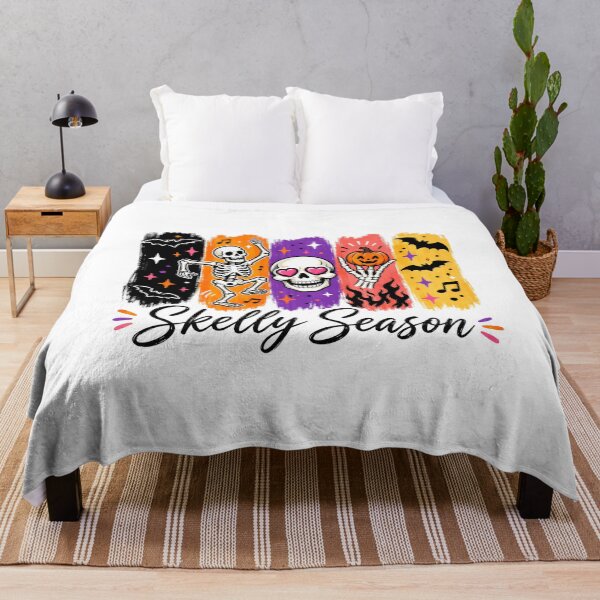 Item preview, Skelly Season Colorful Skeleton Halloween Vibes designed and sold by CleanDecor.