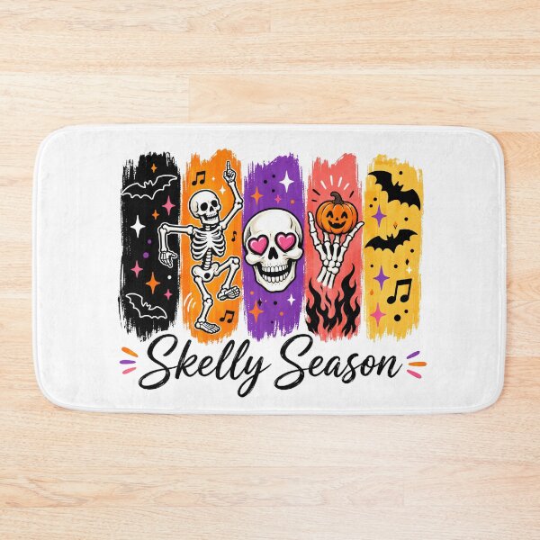 Item preview, Skelly Season Colorful Skeleton Halloween Vibes designed and sold by CleanDecor.