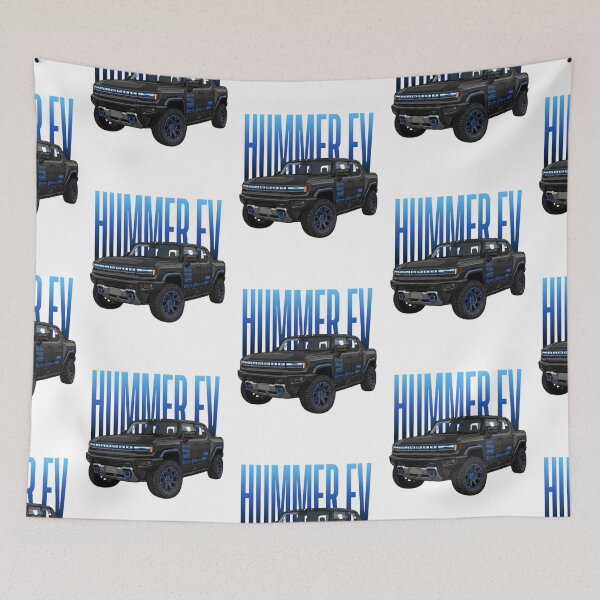 Item preview, GMC Hummer EV Off-Road Supertruck Black Electric Truck 4x4 Art designed and sold by Motorline44.