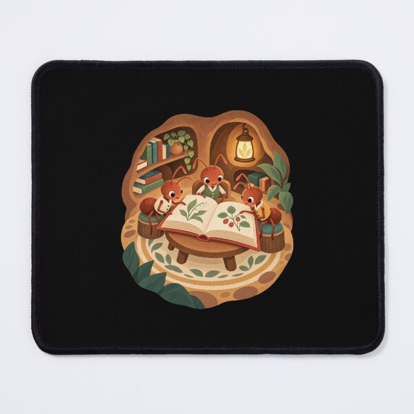 Item preview, Cozy Ant Book Club in an Underground Library designed and sold by AMICO77.