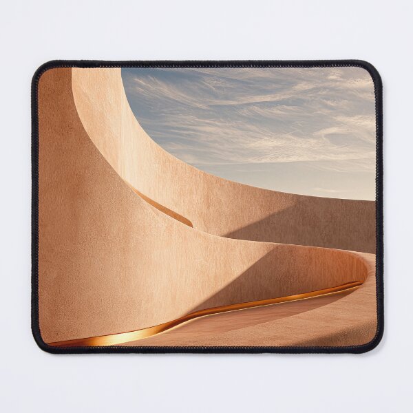 Item preview, Terracotta Curves and Blue Sky Minimalist Architecture Print designed and sold by MargaretWiktor.