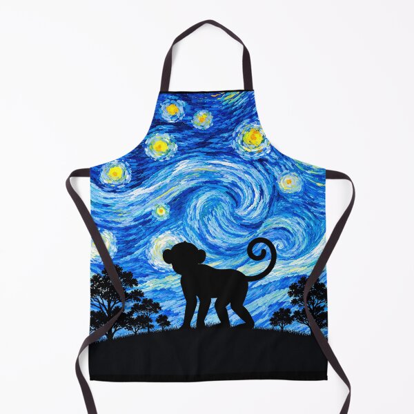 Item preview, Funny Monkey Starry Night Painting Moon Star Zoo Boys Girls designed and sold by FurryHavenPH.