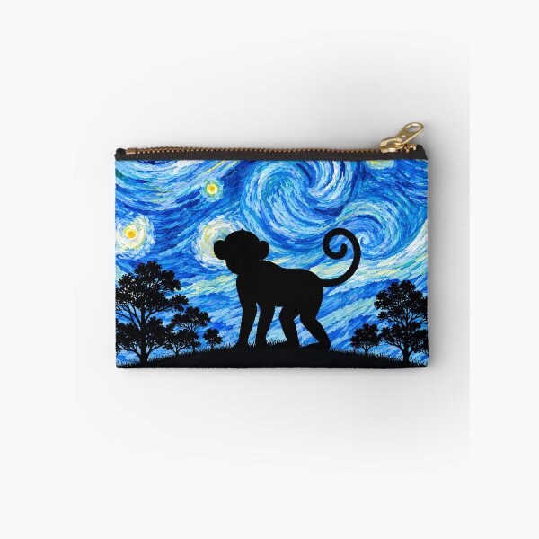Item preview, Funny Monkey Starry Night Painting Moon Star Zoo Boys Girls designed and sold by FurryHavenPH.