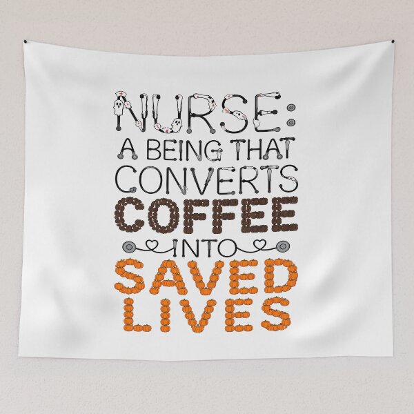 Item preview, Funny Halloween Nurse Coffee designed and sold by Art-Arcade6.