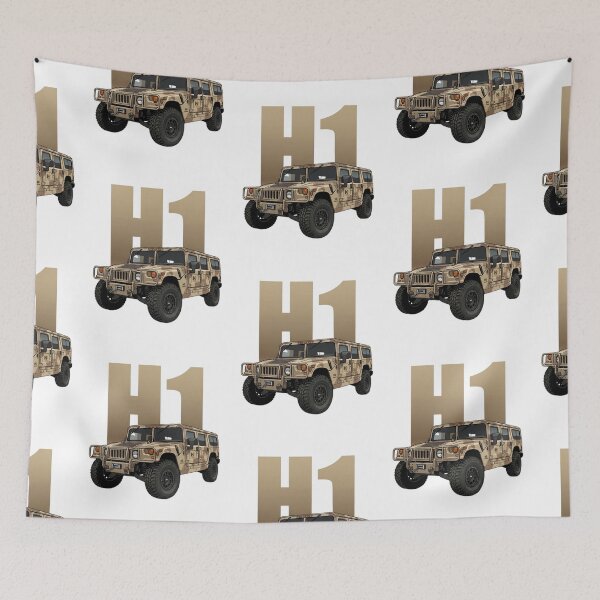 Item preview, Hummer H1 Off-Road 4x4 Military Style Truck Desert Camo SUV Art designed and sold by Motorline44.