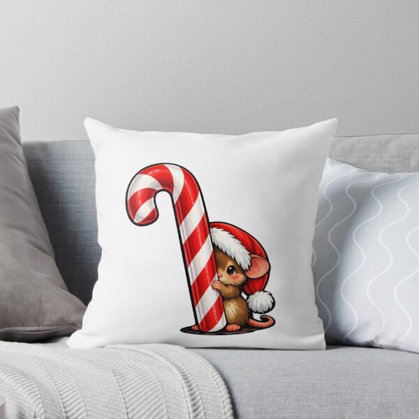 Item preview, Tiny Mouse Stealing a Big Candy Cane designed and sold by susiecc.