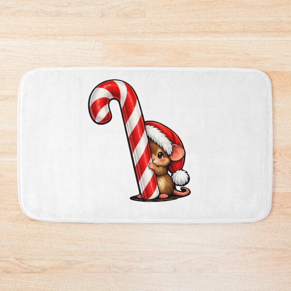 Item preview, Tiny Mouse Stealing a Big Candy Cane designed and sold by susiecc.