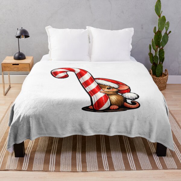 Item preview, Tiny Mouse Stealing a Big Candy Cane designed and sold by susiecc.