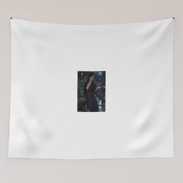 Item preview, Magical girl with glowing blue light sparks designed and sold by CathryneDelamort.