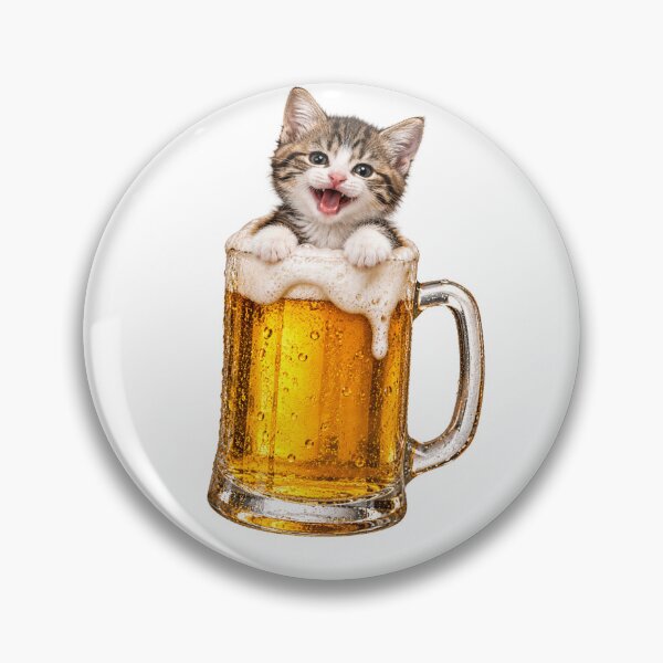 Item preview, Purr-fect Pint Funny Beer Cat in Beer Glass designed and sold by SailWolf--.
