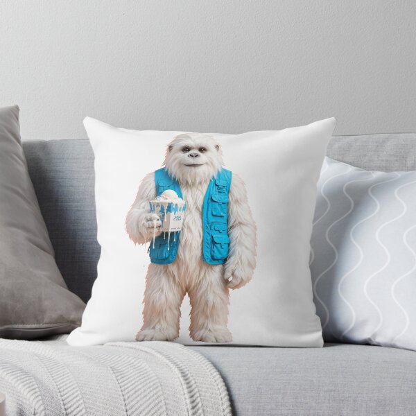 Item preview, Cute Yeti Eating Ice Cream Funny Bigfoot Monster Sweet Treat Aesthetic Art designed and sold by  One City Two Children Studio.