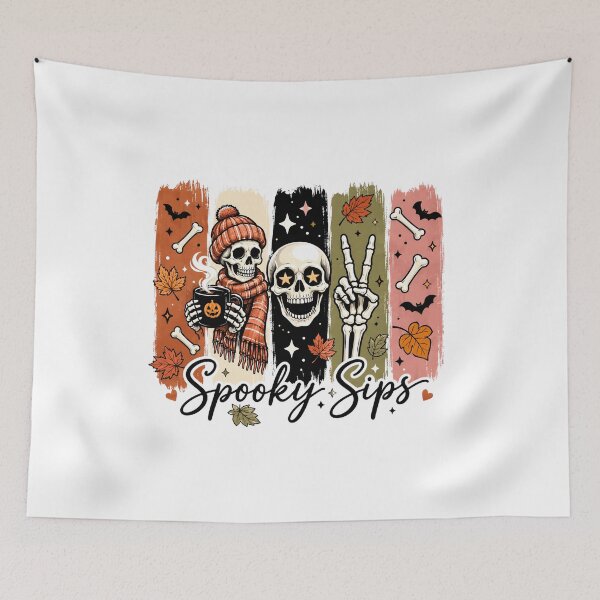 Item preview, Spooky Sips Cute Halloween Cozy Vibes designed and sold by CleanDecor.