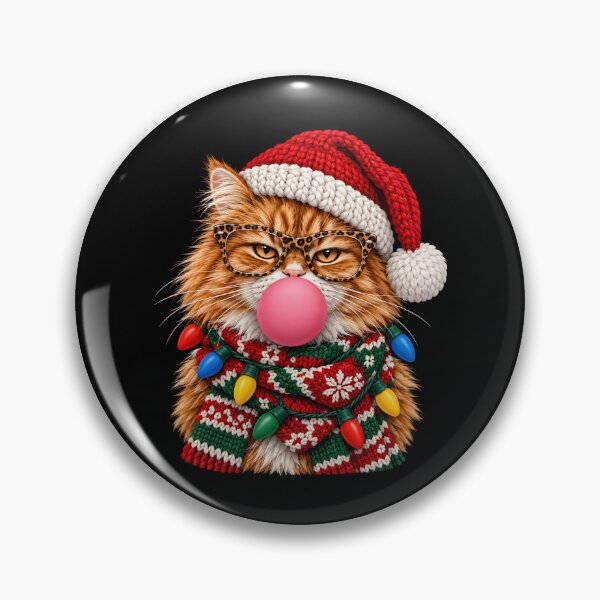 Item preview, Fun Christmas Tabby Cat with Bubblegum Festive Kitten Xmas  designed and sold by clothesy7.