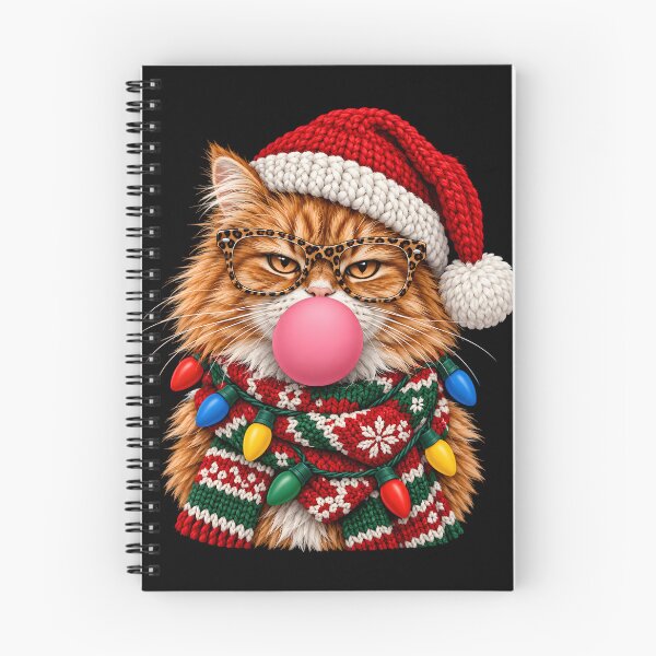 Item preview, Fun Christmas Tabby Cat with Bubblegum Festive Kitten Xmas  designed and sold by clothesy7.