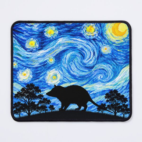 Item preview, Funny Opossum Starry Night Painting Moon Star Zoo Boys Girls designed and sold by FurryHavenPH.