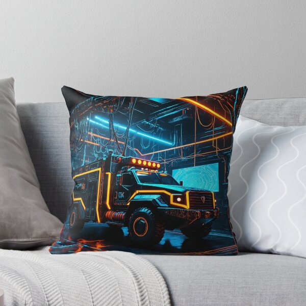 Item preview, • Cyberpunk Tactical Neon Truck • Futurism Armored Vehicle Hangar designed and sold by 5KQuality.