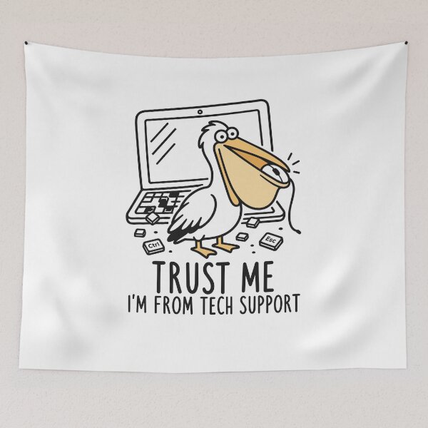 Item preview, Pelican x tech support designed and sold by The  Knick Knack Nook.