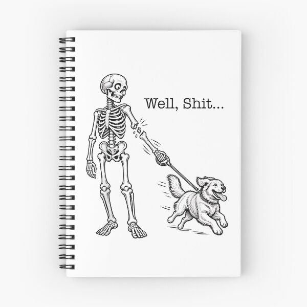 Item preview, Well Shit Skeleton Balloon Dog Disaster designed and sold by Byhergawaa.