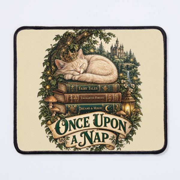 Item preview, Once Upon a Nap Funny Fairy Tale Cat Storybook Movie Lover Gift Idea designed and sold by FurRealStudioCo.