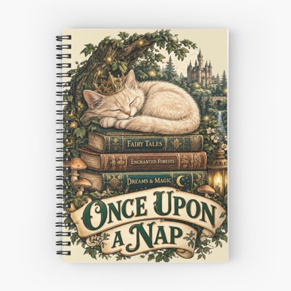 Item preview, Once Upon a Nap Funny Fairy Tale Cat Storybook Movie Lover Gift Idea designed and sold by FurRealStudioCo.