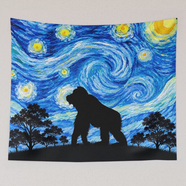 Item preview, Funny Orangutan Starry Night Painting Moon Star Zoo Boys Girls designed and sold by FurryHavenPH.