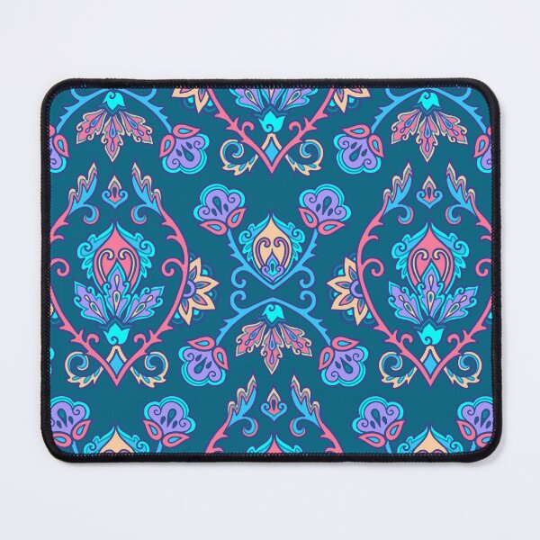 Item preview, Arabic style blue floral pattern designed and sold by Art of Sun.