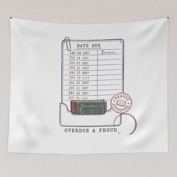 Item preview, Overdue Library Book Date Card designed and sold by MOSIDRIP™.