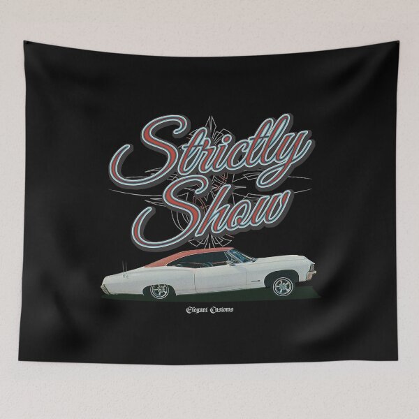 Item preview, 1967 Impala Strictly Show with text - Lowrider, Kustom, Hot Rod, Muscle Car designed and sold by Elegant Customs.
